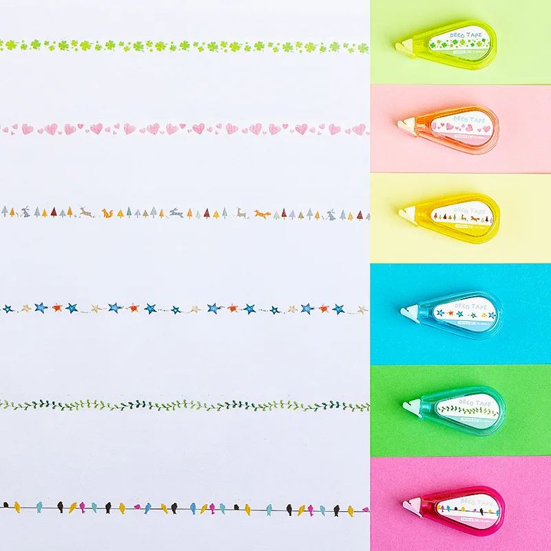 Kawaii 5mm*5m Mini Pattern Decorative Correction Tape School Office Supplies