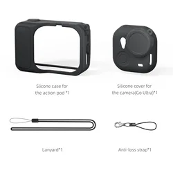 aMagisn Silicone Protective Case with All - round Scratch & Shock Resistance - Black Case Kit