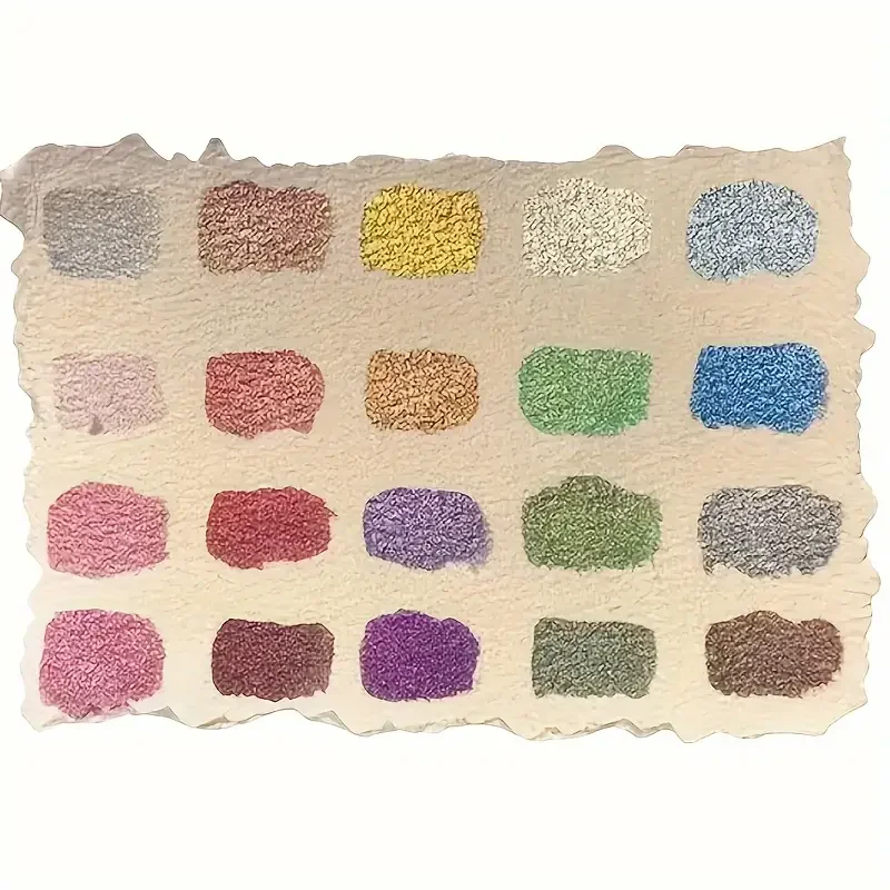 20-color metallic watercolor set portable floral print halo-dye box pearl gloss solid color watercolor handmade solid watercolor painting set