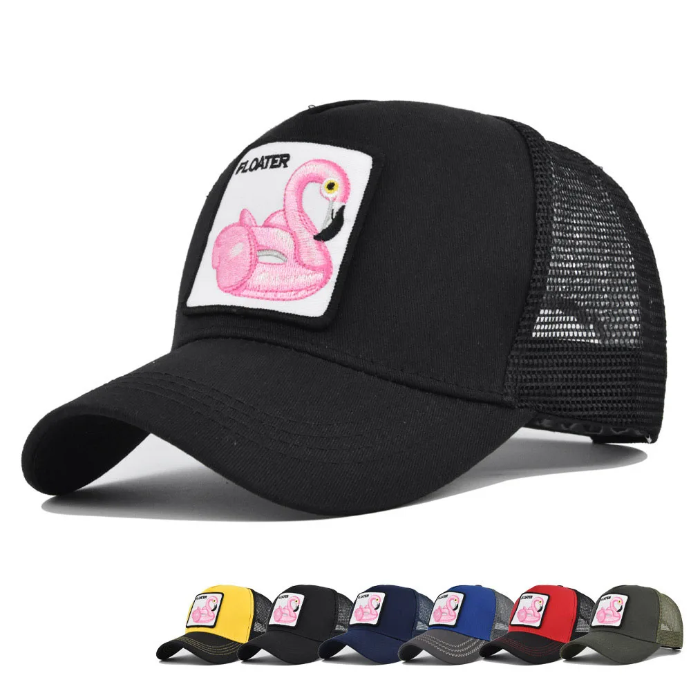 

Fashion Animals Embroidery Baseball Cap Summer Breathable Men Snapback Caps Women Hip Hop Hat Sun Gorras Unisex Streetwear Bone