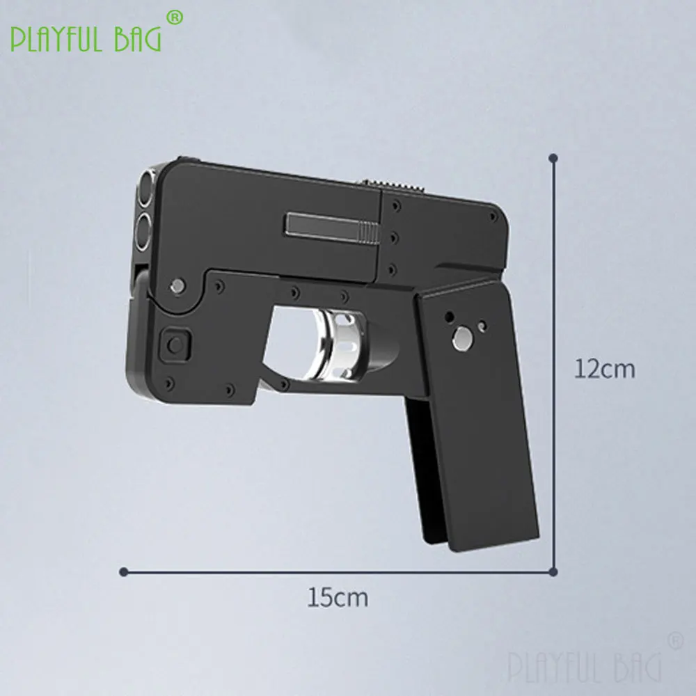Phone 15 15Pro 15Pro Max Folding Mobile Phone Soft Bullet Launcher Mini Portable Toy Gun Model Adult Games Toy M4 AR15 AK ZG282 6