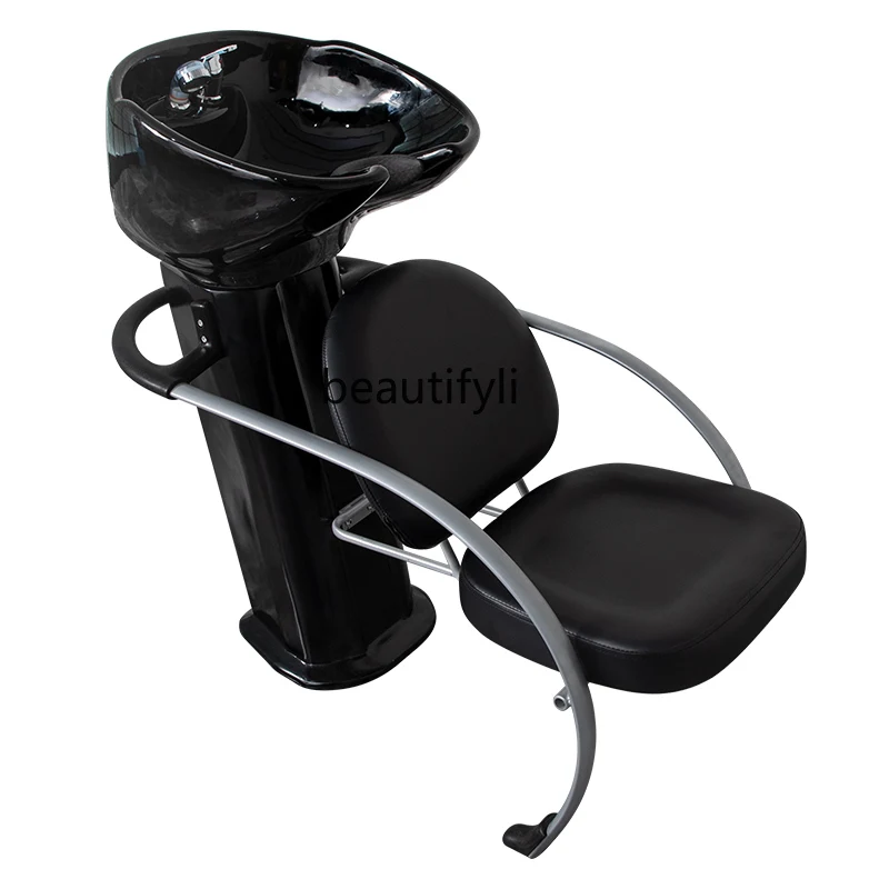 Barber Shop Sitting Shampoo Chair Hair-Washing Chair Simple Hair Salon Japanese Half Lying Flushing Bed