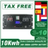 LiFePO4 Battery 48V 200Ah 10Kwh 16S BMS 51.2V 100Ah 120Ah 300Ah Lithium Battery Pack 6000+ Cycles CAN RS485 For Solar EU STOCK 1