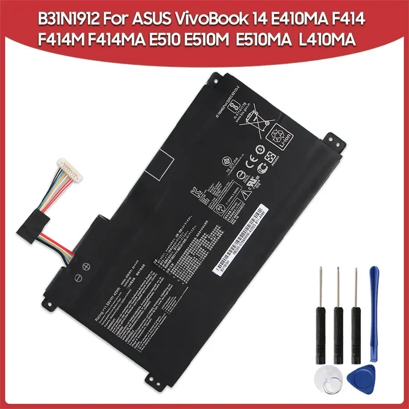 Batería Repuesto XITAIAN B31N1912 C31N1912 Para ASUS VivoBook 14 E410MA L410MA – 11.4V 41Wh 3600mAh, Serie J0