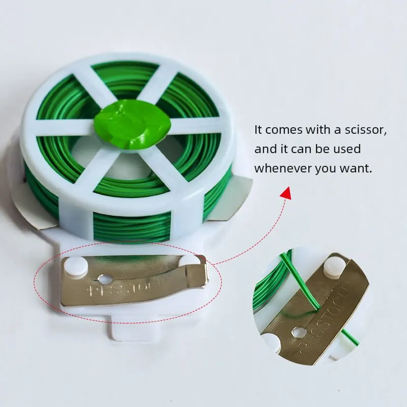 Plant Ties 328 Feet 100 Meters Twisted Belt Garden Plant Tie With Cutter Suitable For Gardening And Office Finishing Home