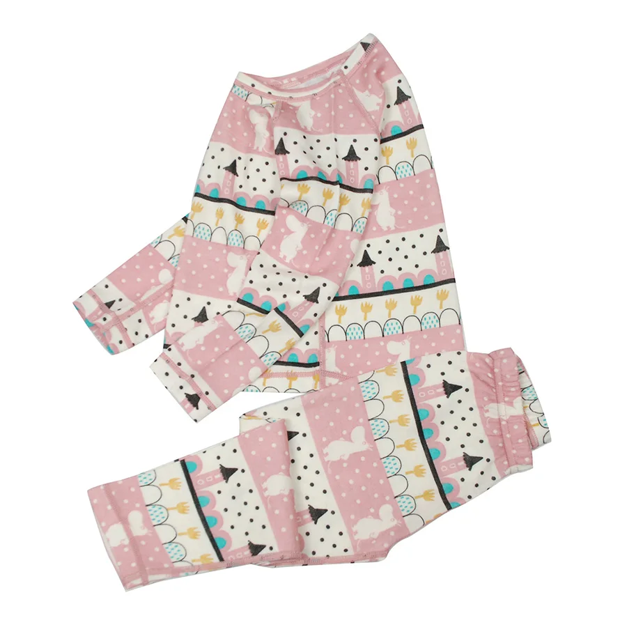 Merino wool bamboo kids thermal underwear set Sports Quick dry Top shirt pants of boys girls children long johns 3