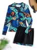 2025 Long Sleeves Surfing Swimsuit With Zipper Two Pieces High Waist Swimwear Women Bathers Bathing Swimming Suit Beachwear