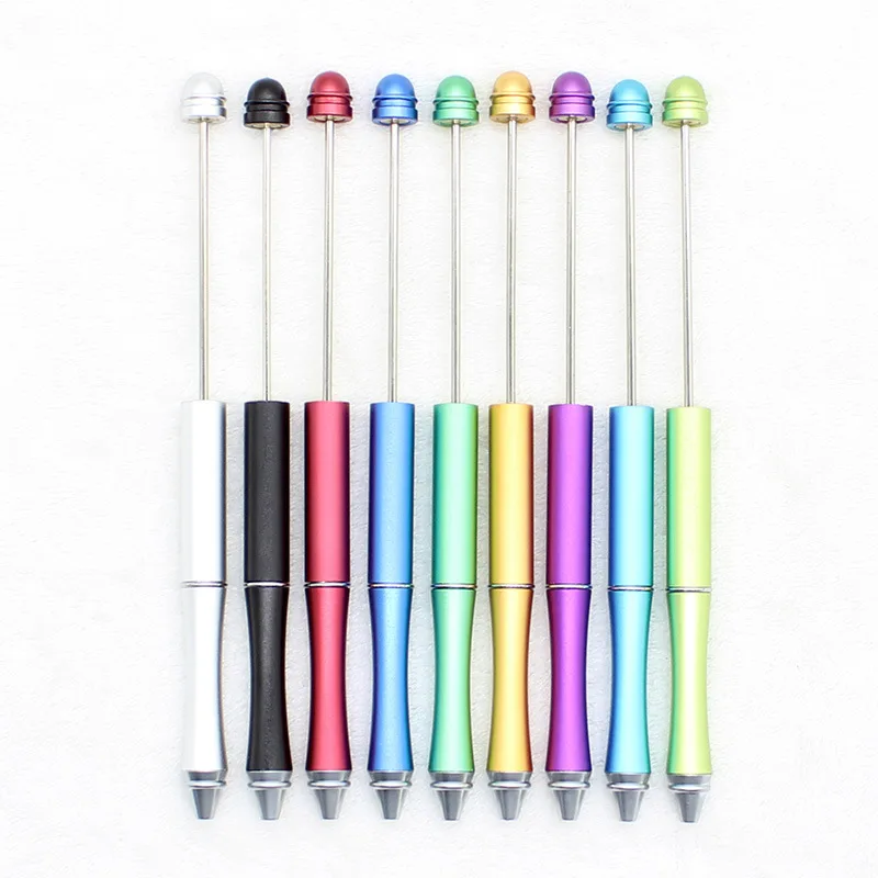 

90PcsPlastic Beadable Pen Bead Pens Ballpoint Pen Gift Ball Pen Kids party Personalized Gift Wedding Gift For Guests XMAS
