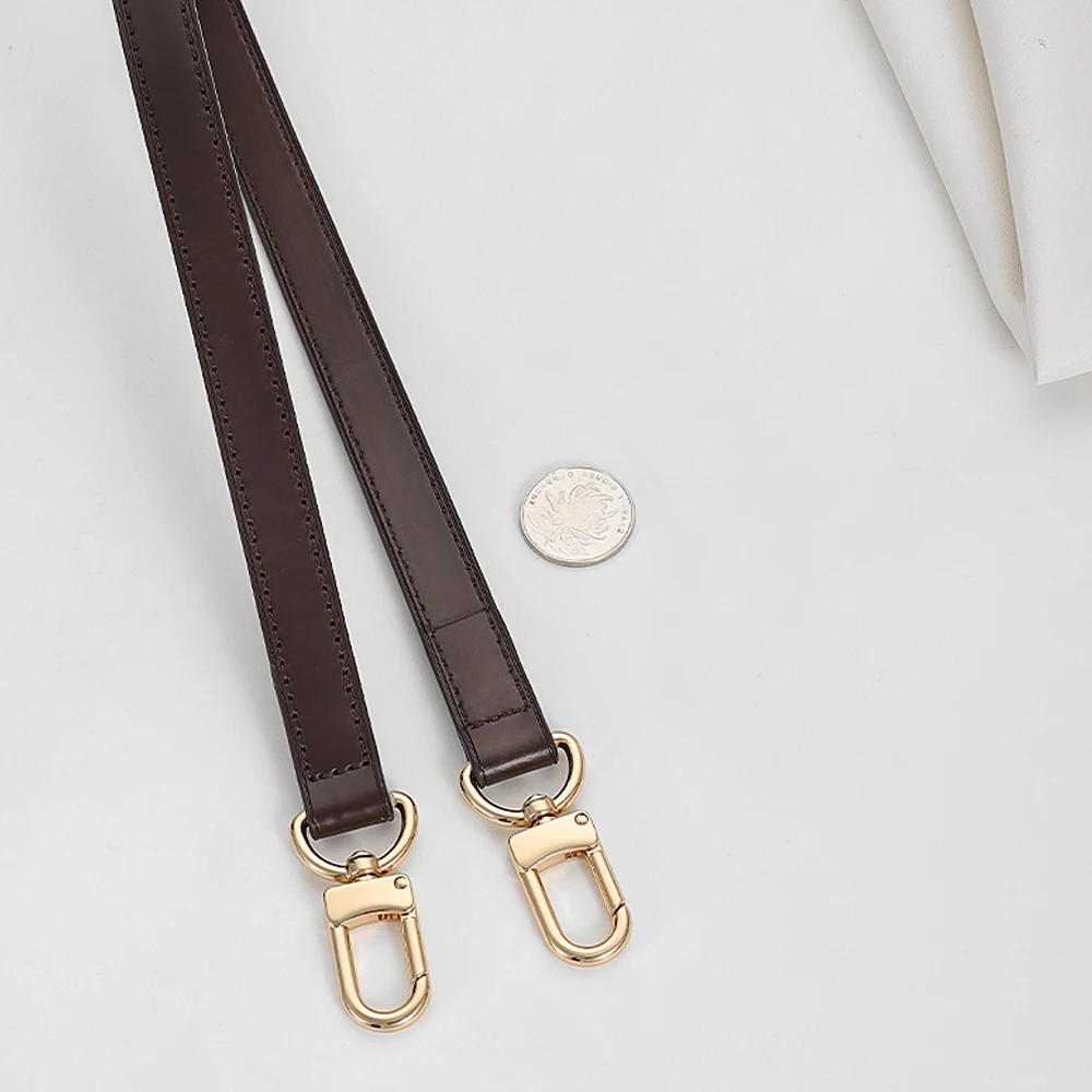Dark Brown Replacement DIY Bag Straps For LV Speedy 60 90 100 Shoulder Straps Ajustable Crossbody Long Bags Belt Accessories