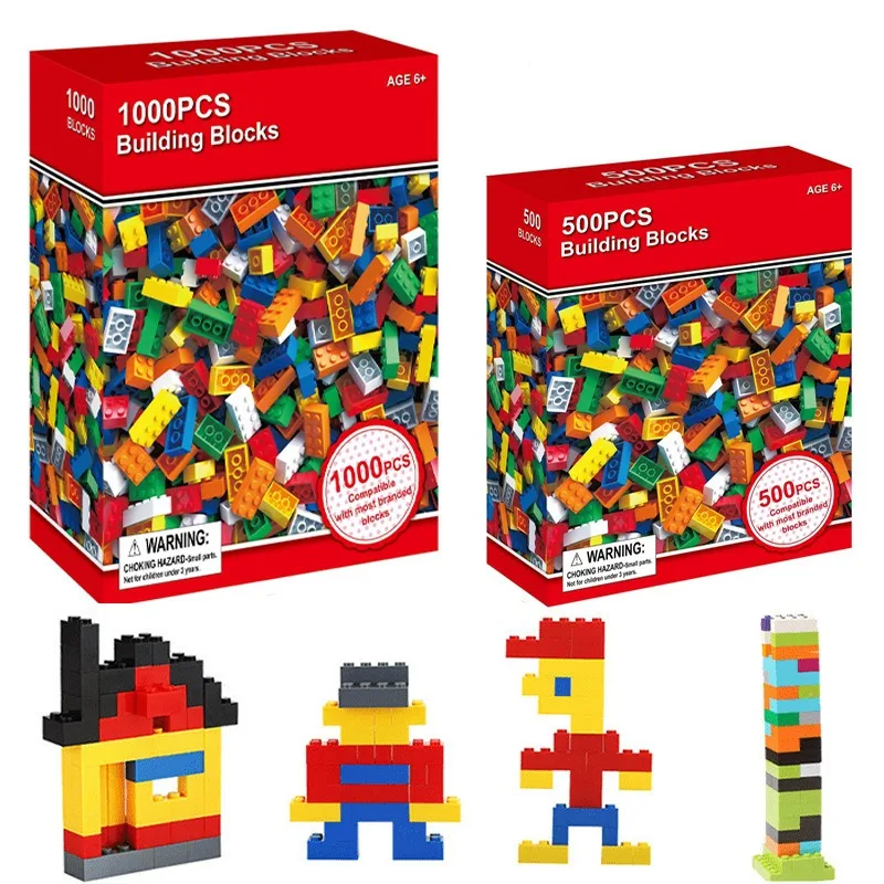 Building Blocks Bulk children's blocks Creative diy sets Urban classic blocks children's educational toys 1000 building blocks