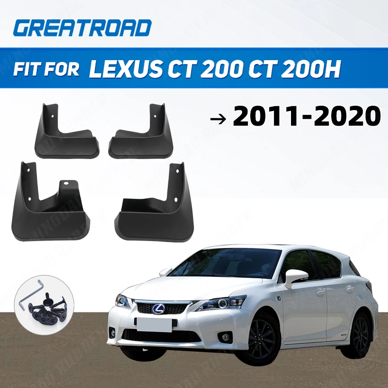 

Mud Flaps For Lexus CT 200 CT 200h 2011-2020 Mudflaps Splash Guards Front Rear Mud Flap Mudguards Fender CT200h 2012 2013 2014
