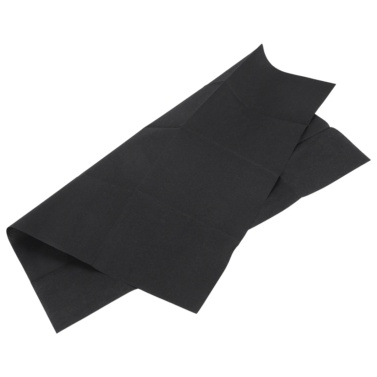 AYMR-50PCS Disposable Dinner Napkins with Built-in Flatware Pocket,Prefolded Cloth Like Paper Napkins for Wedding Party Black