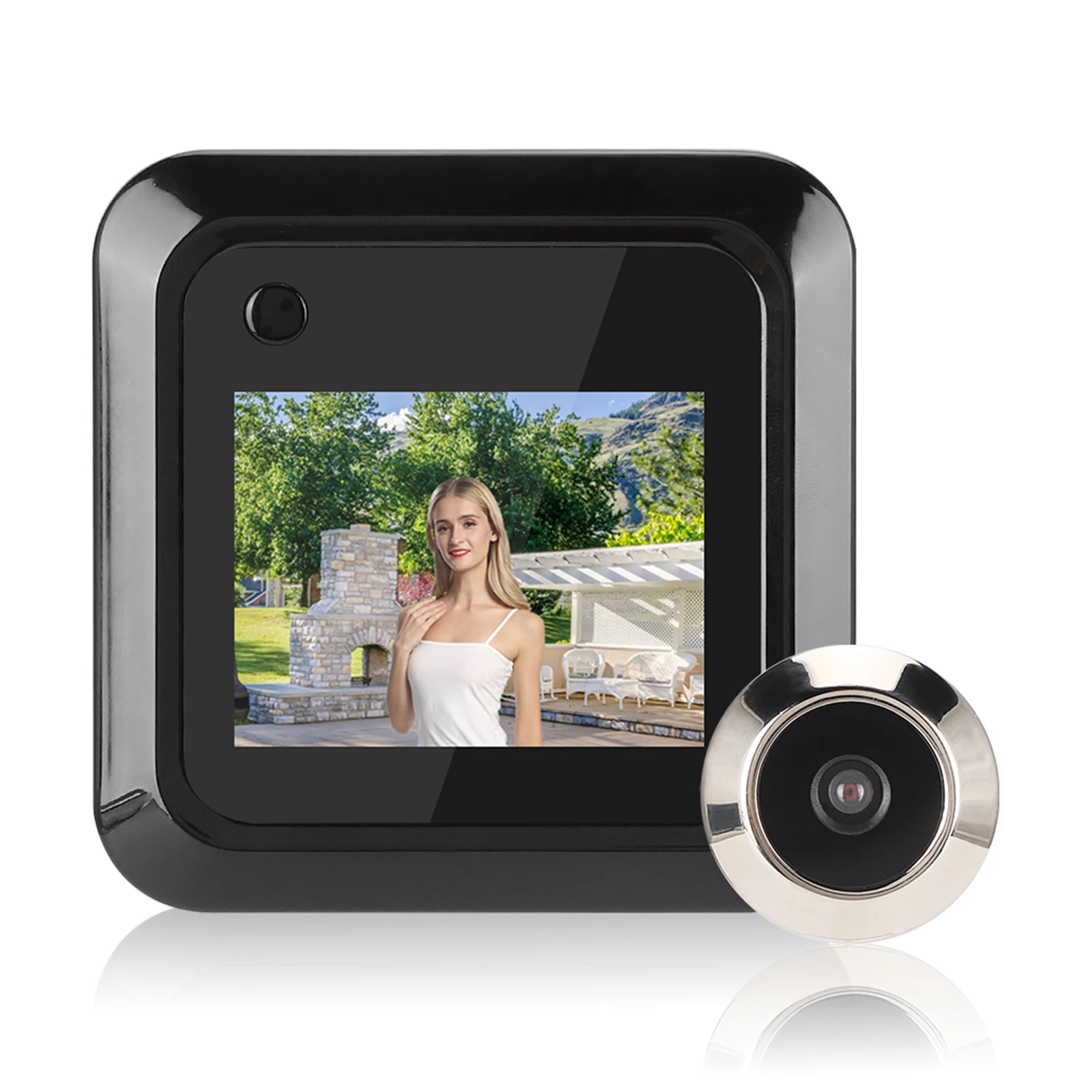 2.4in Smart Digital Doorbell Door Viewer TFT LCD Screen Display 0.3MP 95° Wide Angle Camera Photo Recording