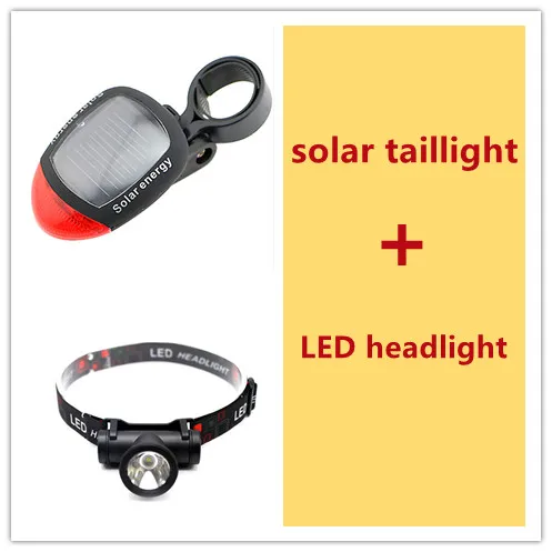 

Cycling Solar Bike Taillight Solar Power Energy LED Bicycle Rear Light Safety Warning Light Bicycle Accessories Riding Equipment