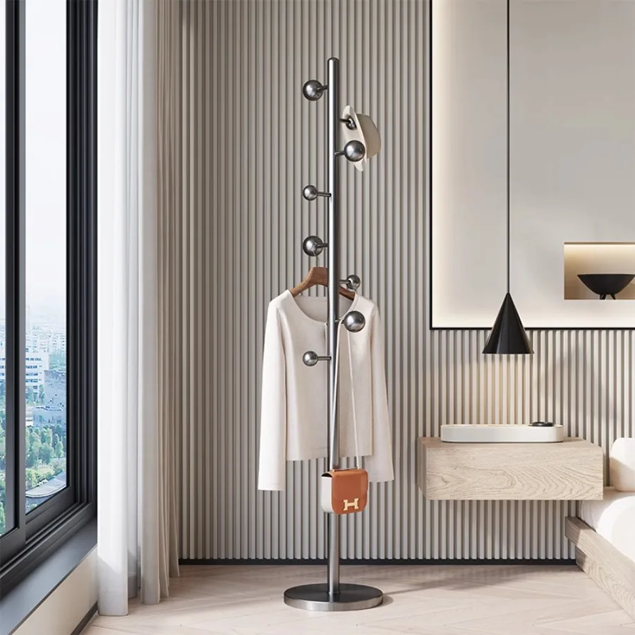 

Shop Display Coat Rack Stand Corner Entry Way Door Coat Rack Round Base Metal Industrial Design Floor Standing Muebles Shelves