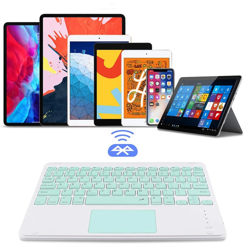 para Ipad Teclado com Touchpad Teclado sem Fio Bluetooth-compatível Tablet Teclado para Xiaomi Almofada para Ipad ar Pro - Imagem 2