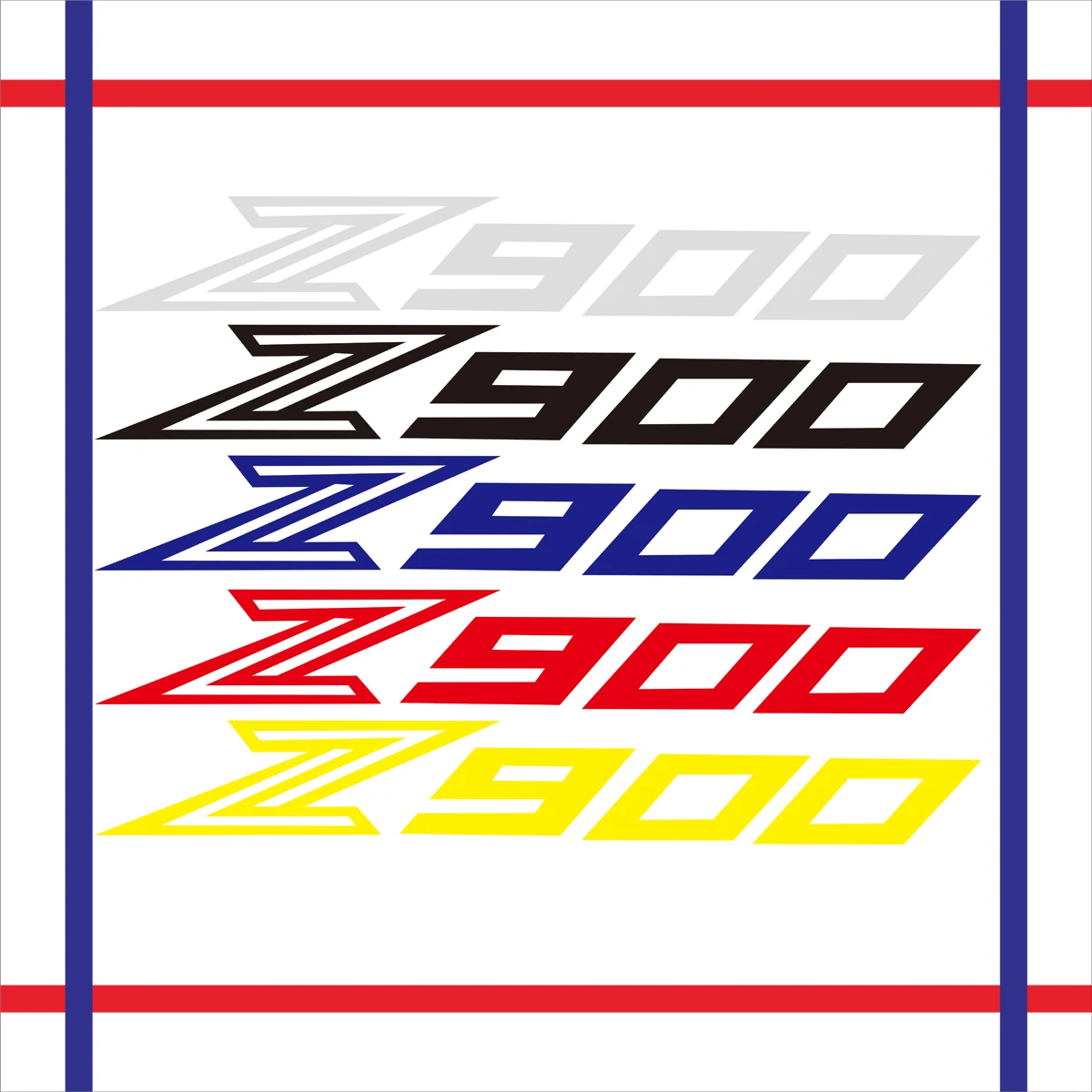 2PCS Reflective Motorcycle Wheels Fairing Helmet Tank Pad Decoration Logo Accessories Stickers Decals For KAWASAKI Z900 Z900RS