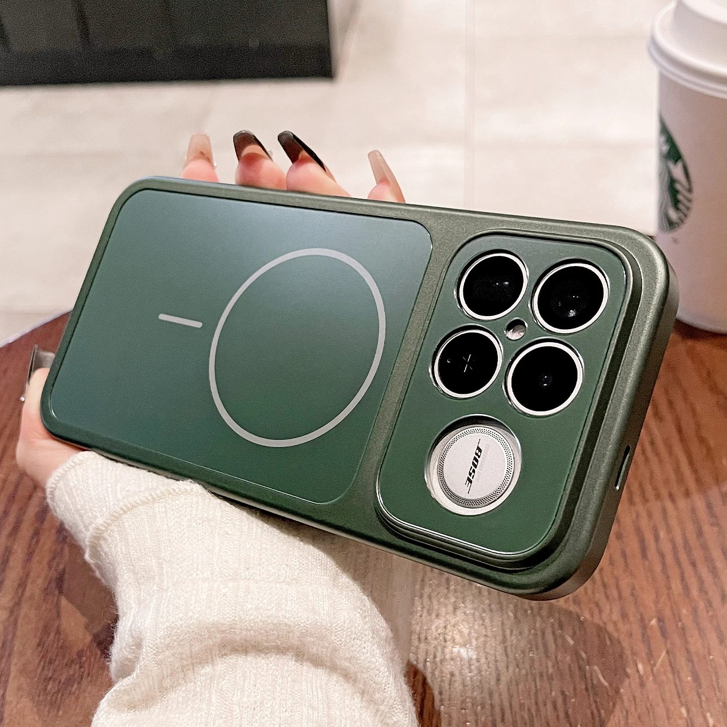 Magnetic Acrylic Skin-Friendly Anti-Drop Phone Case Cover