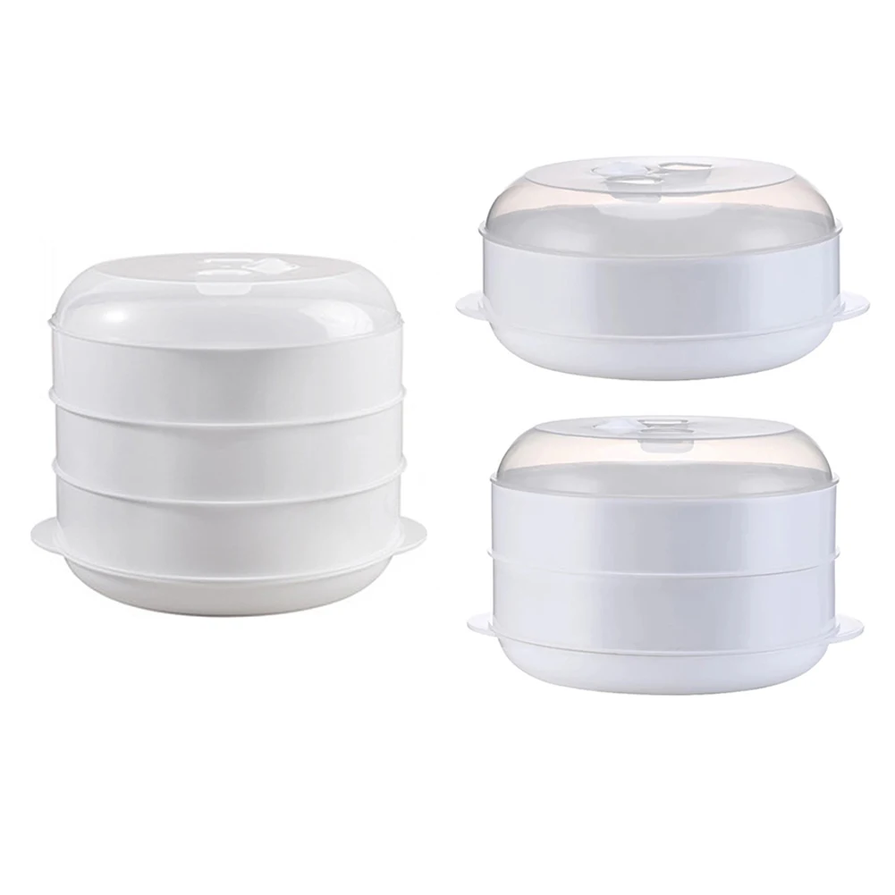 Multi Layer Meal Steamer Tray Perfect for Steaming Dumplings Buns and Vegetables and Easy to Clean Kitchen Essential