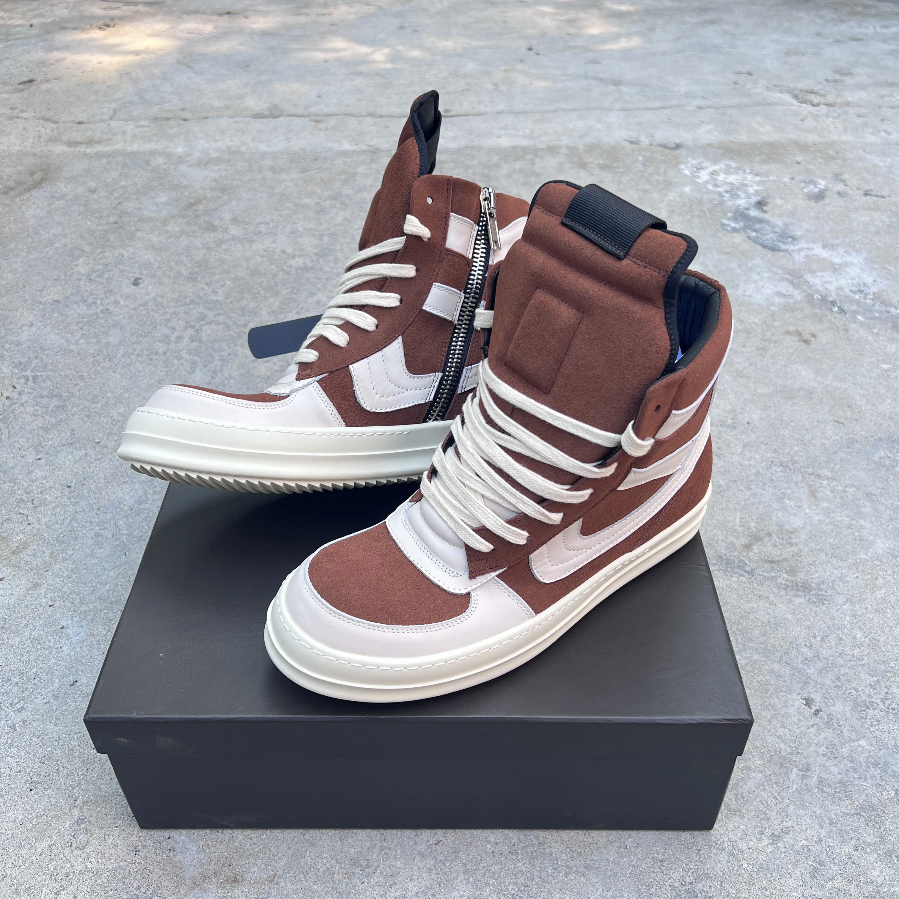 Rick Owens RP01E7702LBY15 関税送料込 Rick Owens High-top Sneakers With Zip | italist