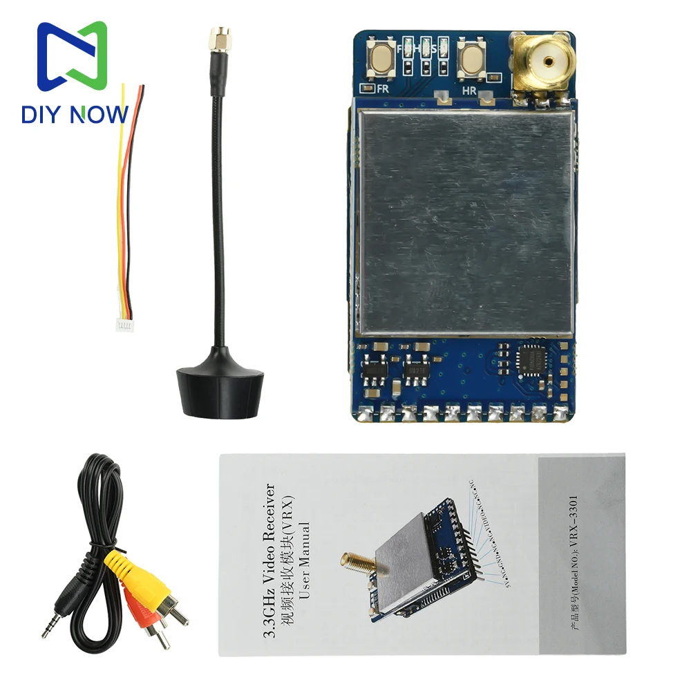 Module récepteur FPV VRX-3301 3.3GHz 64 canaux pour lunettes