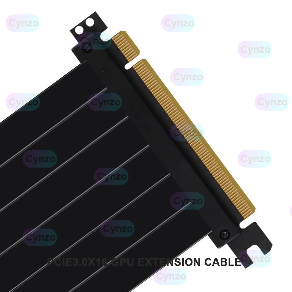 VGA PCI-E3.0 x16 라이저 비디오 카드 연장 케이블, 90 도 지원, 오픈 PC 케이스, 수직 익스프레스 전송 어댑터 익스텐더