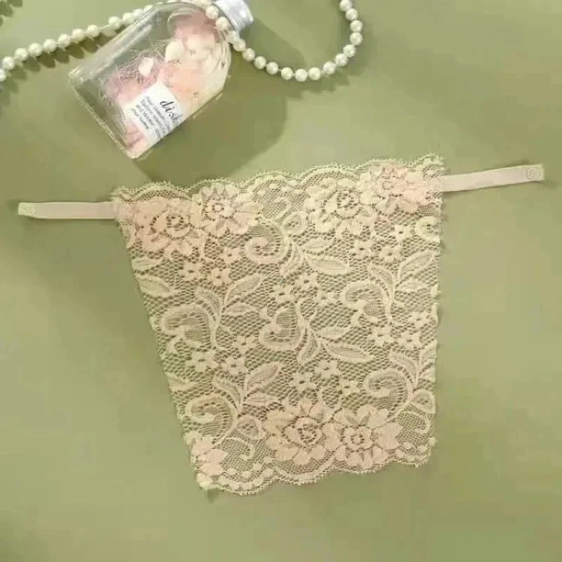 Lace Invisible Bra Privacy Cleavage Cover Underwear Anti Peep Brassiere Seamless Wrap Chest Strapless Lingerie Tube Tops