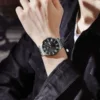 NIBOSI Fashion Simple Men Watch Slim Steel Week Date Waterproof Gold Watch For Men Quartz Business Watch Clock Relogio Masculino 6