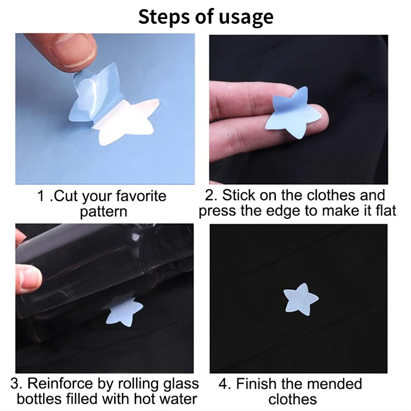 Versatile Washable Self-Adhesive Repair Patches