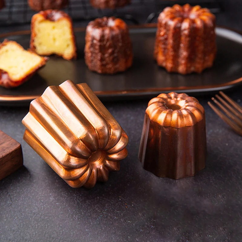 Mini Cannele Mold Cupcake Pan Muffin Tray Cake Mold Non-stick DIY Cake Muffin Baking Tool Pastry Decorating Tool Baking Pan pastry tools