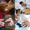 3/6pcs Athletic Tape for Fingers Feet Sweat Volleyball Tape for Jiu Jitsu Bouldering Rock Climbing1.5cm (White) Easy Tear 6