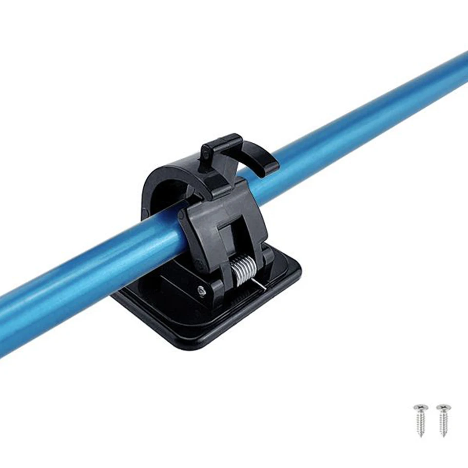 Supporto per canne da pesca in legno, 2 coppie di supporti per canne da pesca per conservazione di 10 canne, montaggio a soffitto o a parete, supporto