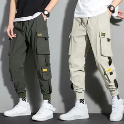 Men Cargo Pants Casual Hip Hop Pocket Pants 2022 Spring Autumn Male Joggers Trousers Sweatpants Fashion Streetwear