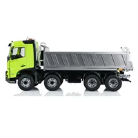 RTR LESU 1/14 Scale RC Hydraulic Dump Truck Model FMX Cabin 8X8 Metal Chassis Dumper with Lights Sounds Battery Toy THZH1960 2