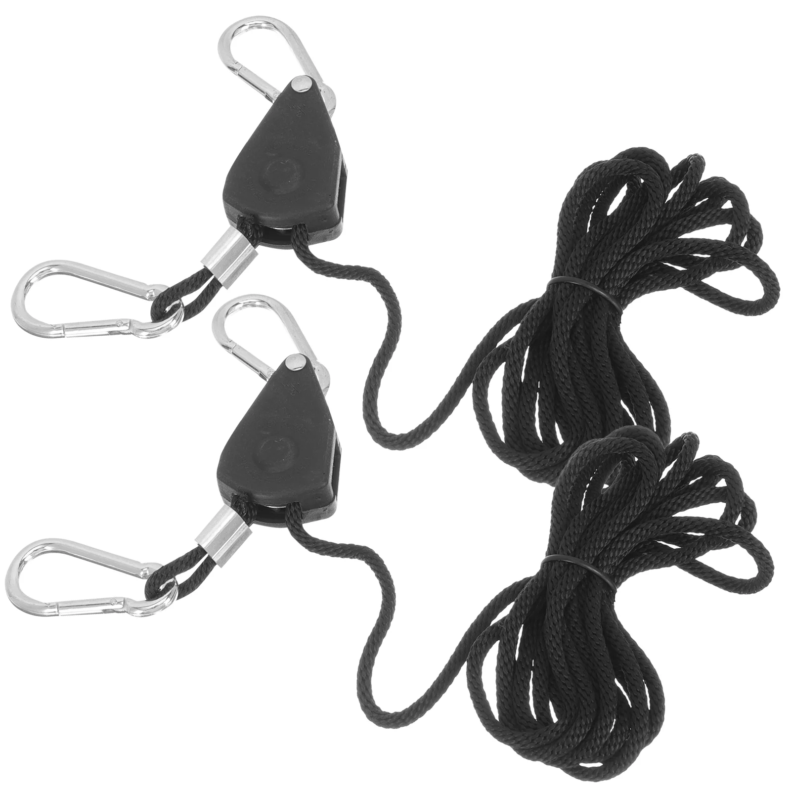 

2 Pcs Heavy Duty Rope Hanger Grow Light Fixtures Metal Gears Ratchets Hangers Hooks Clips Tent Locking Pulley Stand