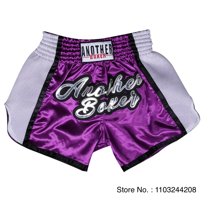 Muay Thai Shorts Breathable Boxing Shorts Women Men Child Gym Sport Grappling Sparring Kickboxing Training Cage Fight Pants Pink