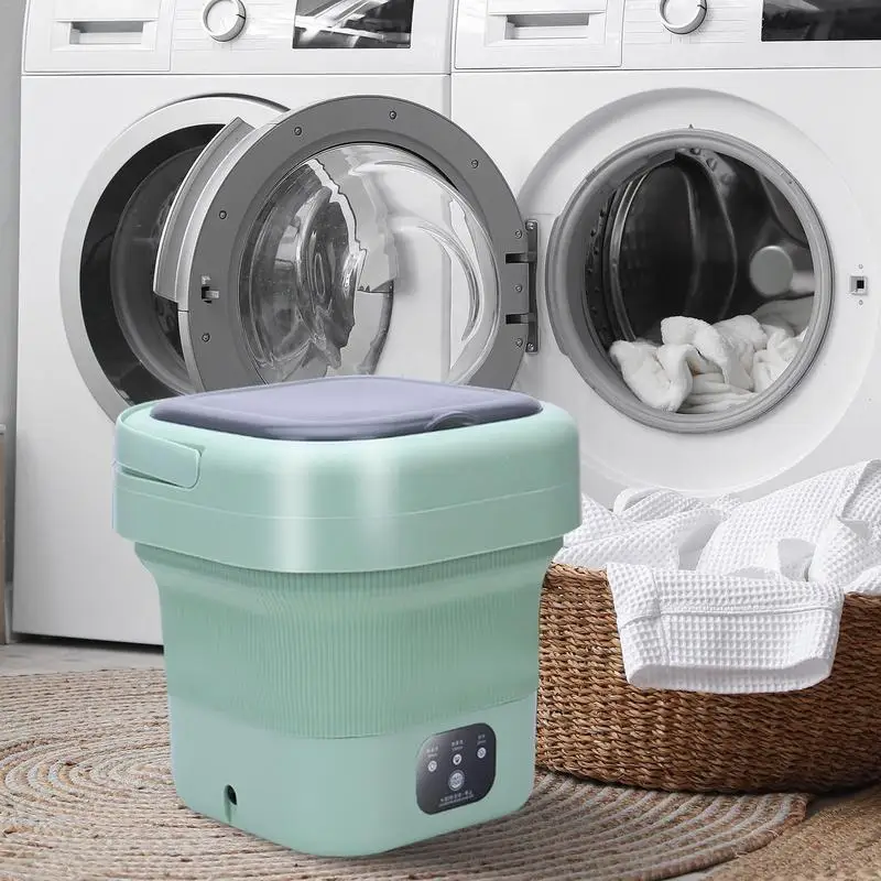 Portable Laundry Machine 9L Small Washer Machine Washing And Dryer Compact Travel Washing Countertop
