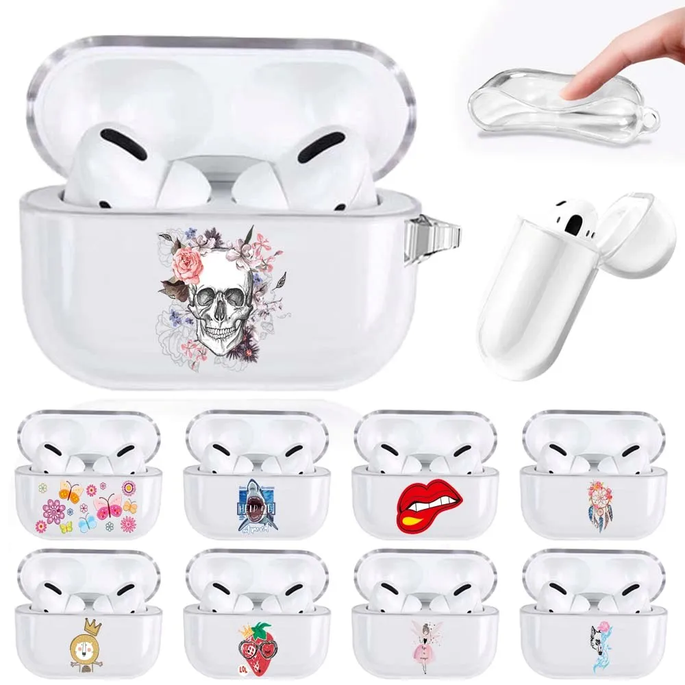 

Earphone Case for Apple AirPods 3 Case Silicone Transparent Protective Cover for Airpods 3 Charging Box Crystal Cute Protective