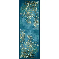 Van Gogh Oil Painting Apricot Flowers Silk Scarf Women Designer Tree Shawl Long Bandana Foulard Femme Luxury Hijab Scarves 180cm 5
