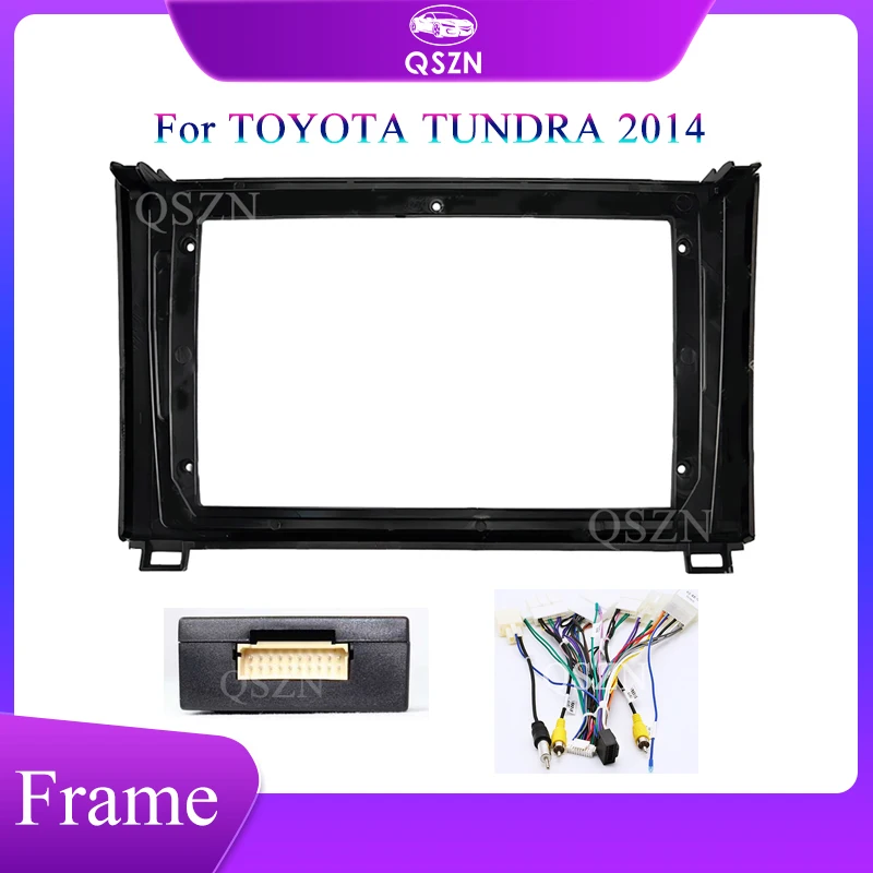 QSZN 9 inch Car Fascia Frame Adapter For TOYOTA TUNDRA 2014 Android Radio Dash Fitting Panel Kit