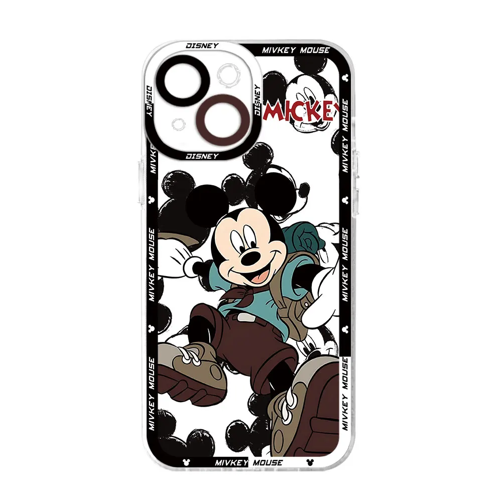 thumbnail image 1 of Case for iPhone 13 Pro Max 15 Plus 11 14 Pro X XS XR 12 Mini SE 8 7 6s 8 Plus Clear Silicone Disney Mickey Mouse Cover Bumper, 1 of 5