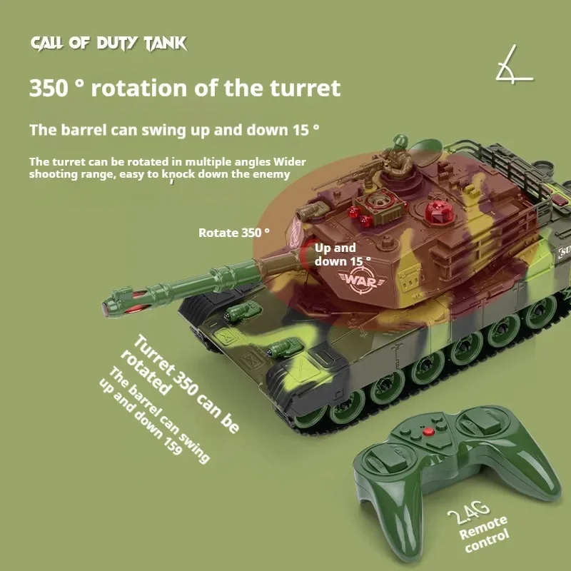1/16 33cm M1A2 tank model rc tanks,2.4G remote control car,great gift for parent-child Interaction,robot chassis toys for boys 4