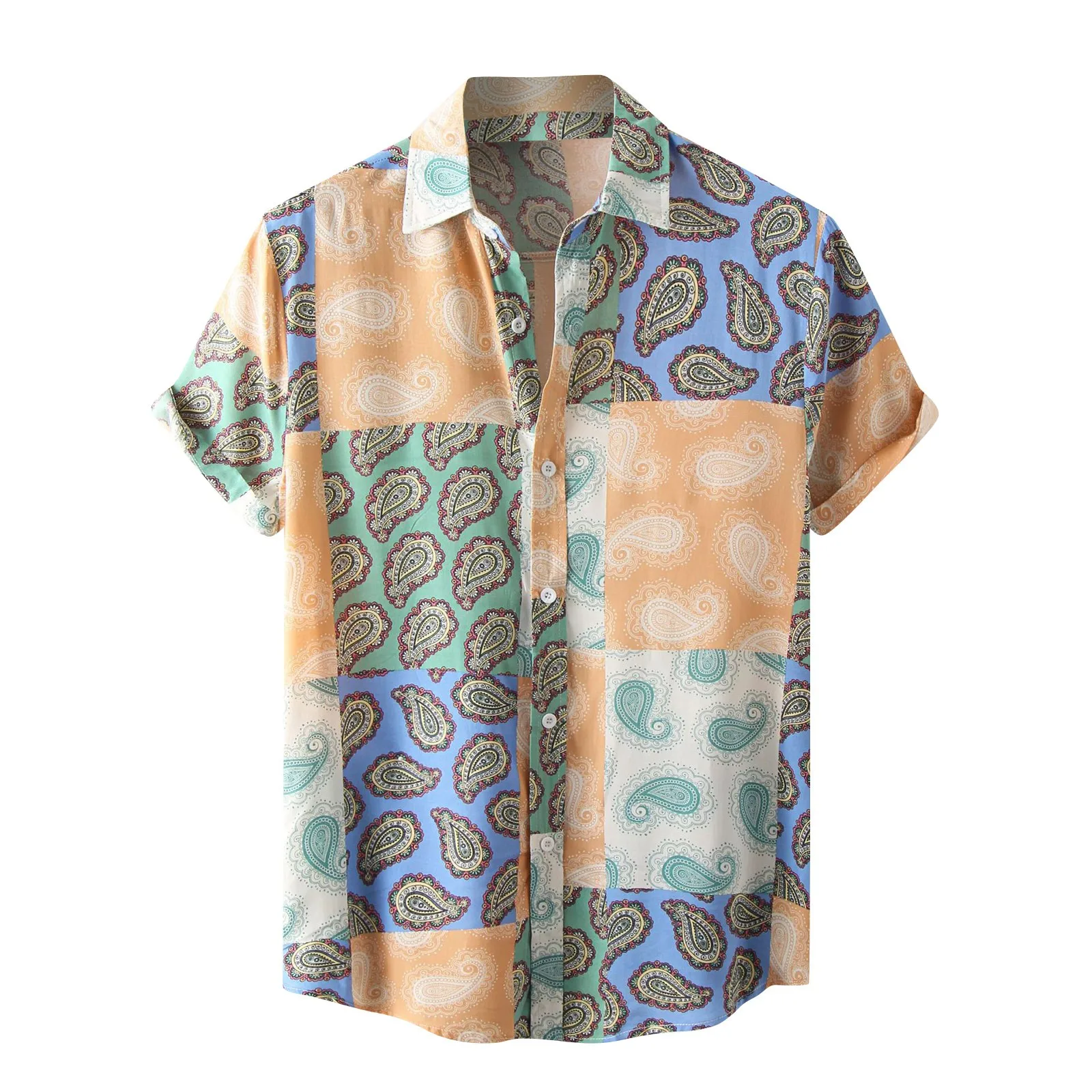 

Fashion Hawaiian Shirt Men Slim Business Clothes for Men Hot Sale Shirts for Men Vintage Clothes Roupa Masculina