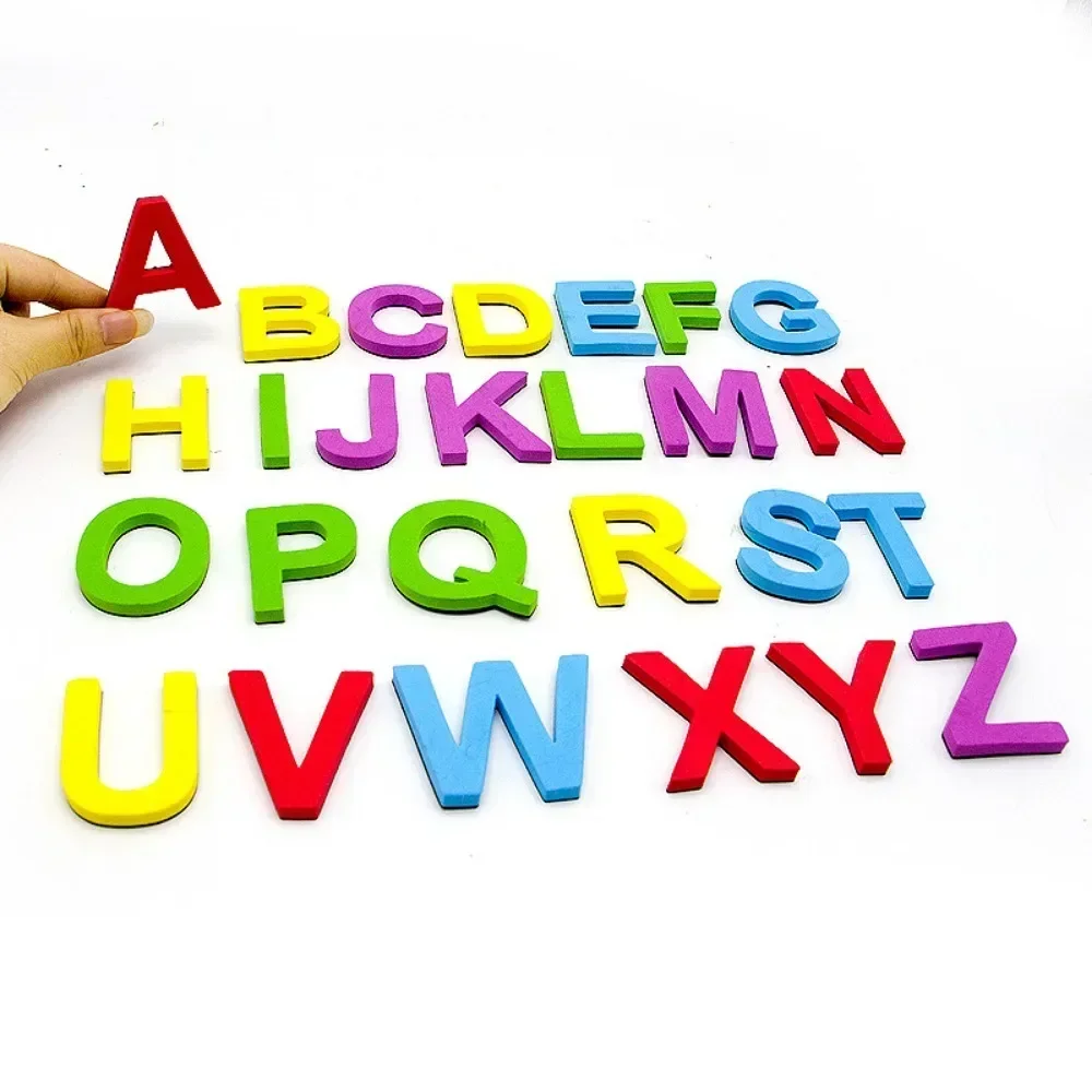 Magnetic Learning Alphabet Letters Plastic Refrigerator Stickers, Toddlers, Kids Learning Spelling Counting Early Education Toys 4