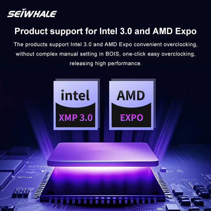 SEIWHALE Memoria RAM DDR5 16GB 6000MHz Desktop Memory UDIMM