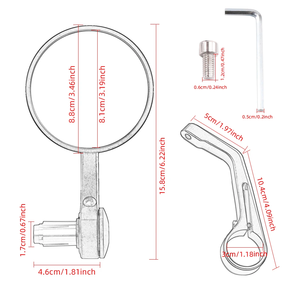 로얄 엔필드 슈퍼 유성 650 CNC 알루미늄 오토바이 바 엔드 미러 범용 후면보기 미러 7/8 22mm 액세서리