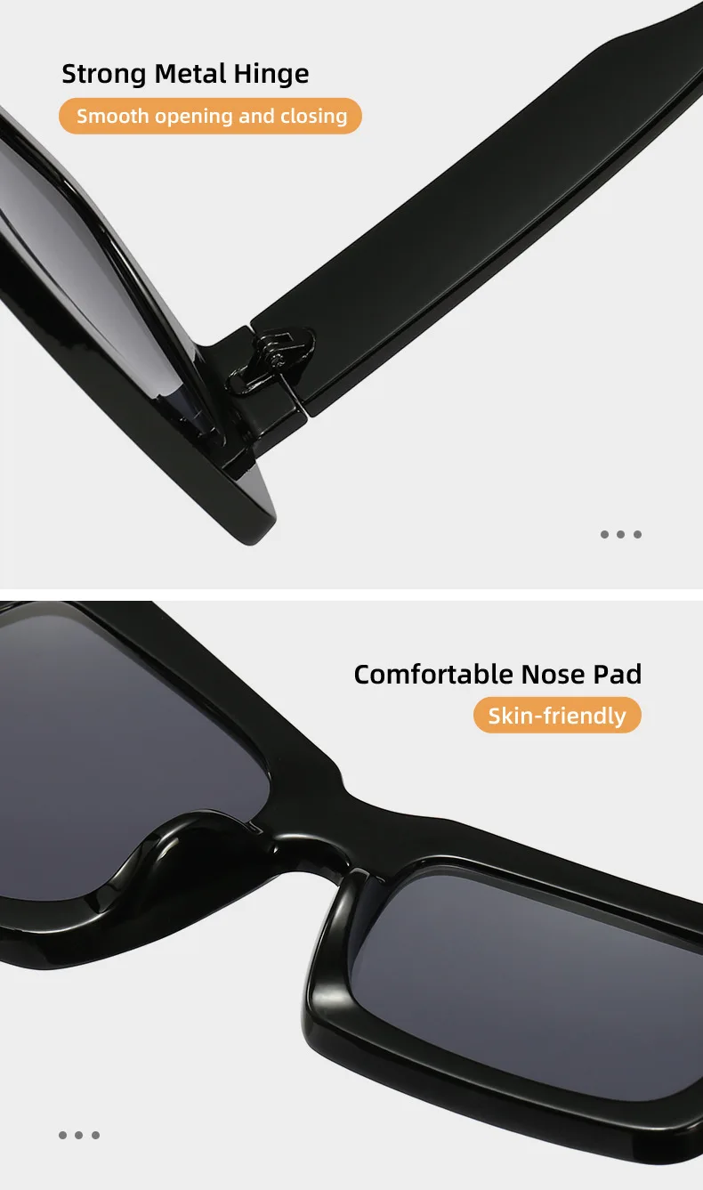 Neue Mode Persönlichkeit Männer Hip Hop Übertriebene Sonnenbrille Asymmetrische Größe Augenbraue Pick Frauen Oculos – Detail 5