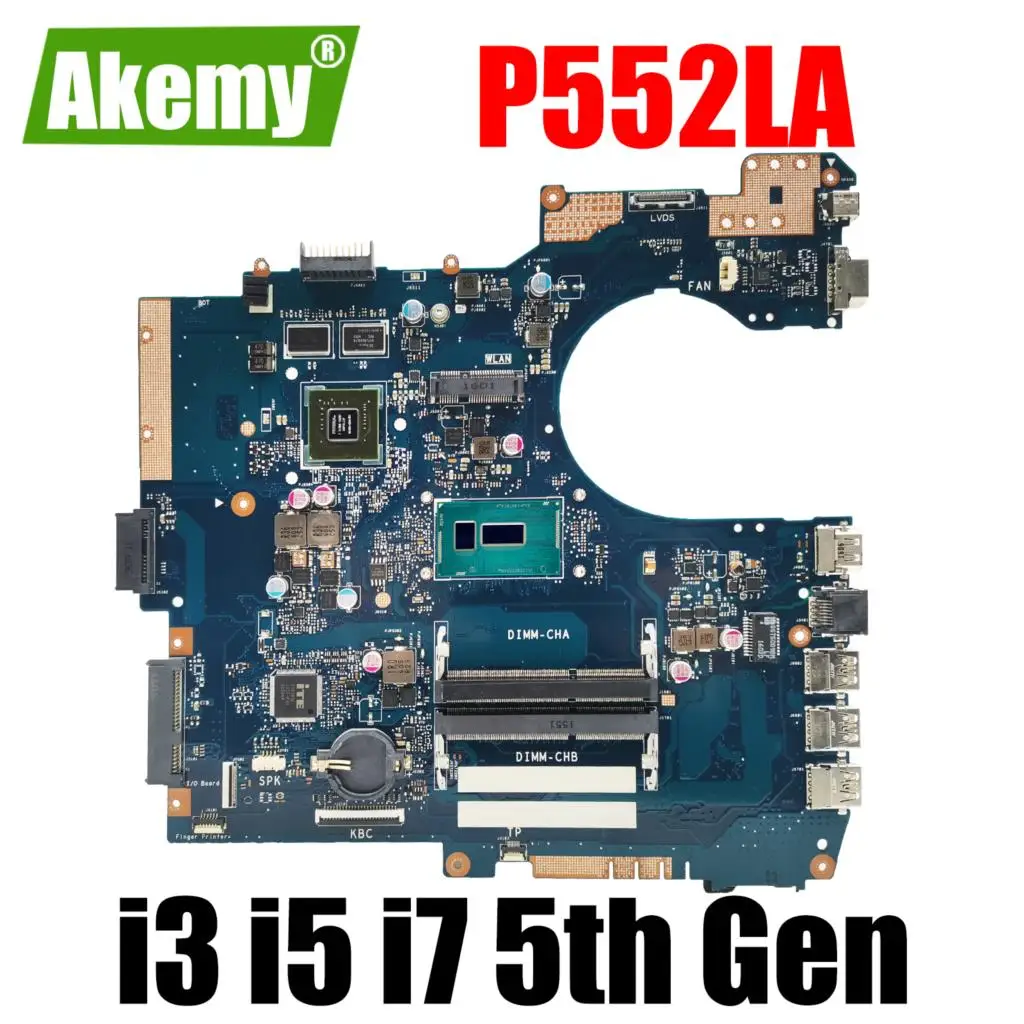 

P552LA Mainboard For ASUS P552LJ PE552LJ PRO552LJ PX552LJ PE552LA PX552LA PRO552LA P2520LJ P2520LA Laptop Motherboard i3 i5 i7