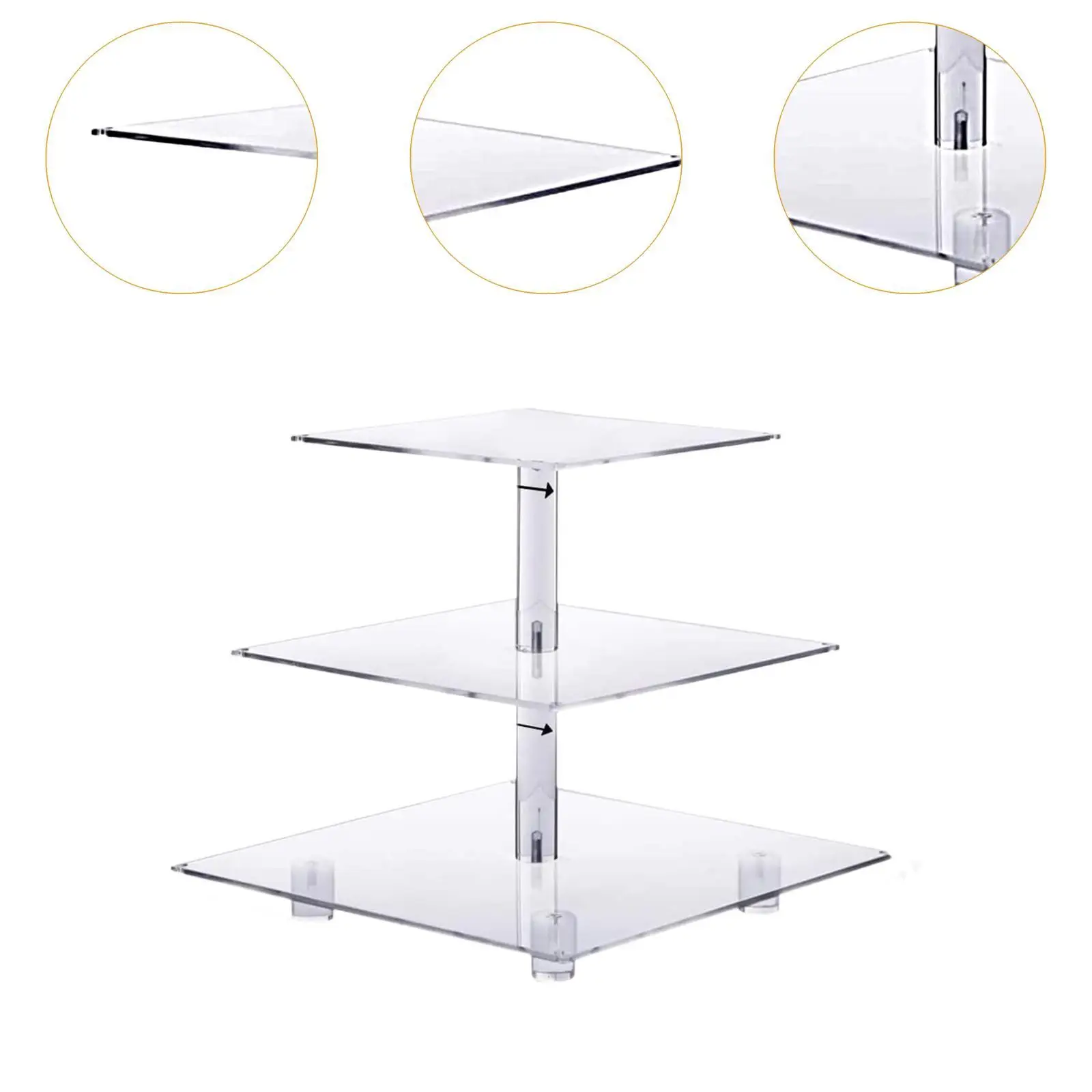 Cupcake Stand Versatile Use Clear Cupcake Holder for Party et Cooking