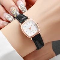 Fashion Small Dial Women Quartz Watch Ladies Simple Leather Band Wristwatches（Without Box） 2
